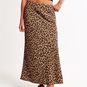 Leopard Print Maxi Skirt